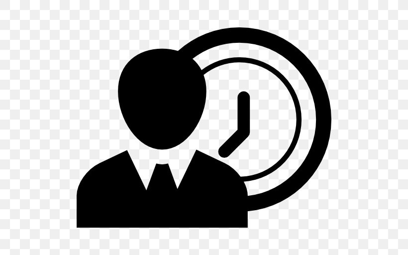 Time & Attendance Clocks Businessperson, PNG, 512x512px, Time Attendance Clocks, Area, Black, Black And White, Brand Download Free