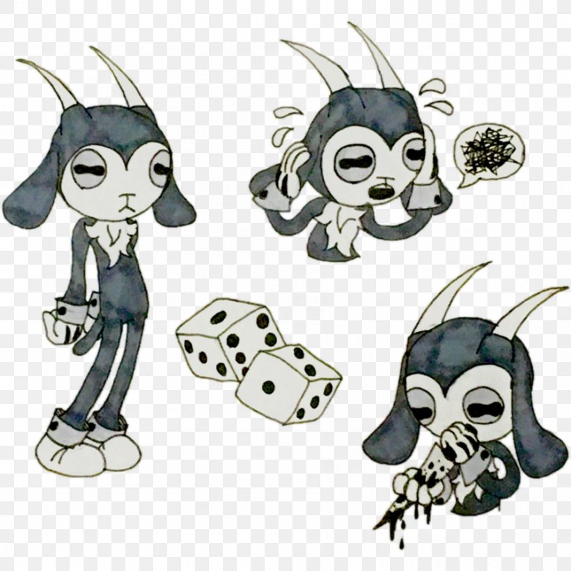 Goat Bendy And The Ink Machine Sheep Cuphead Splatoon, PNG, 894x894px, Goat, Bendy And The Ink Machine, Bone, Cartoon, Character Download Free