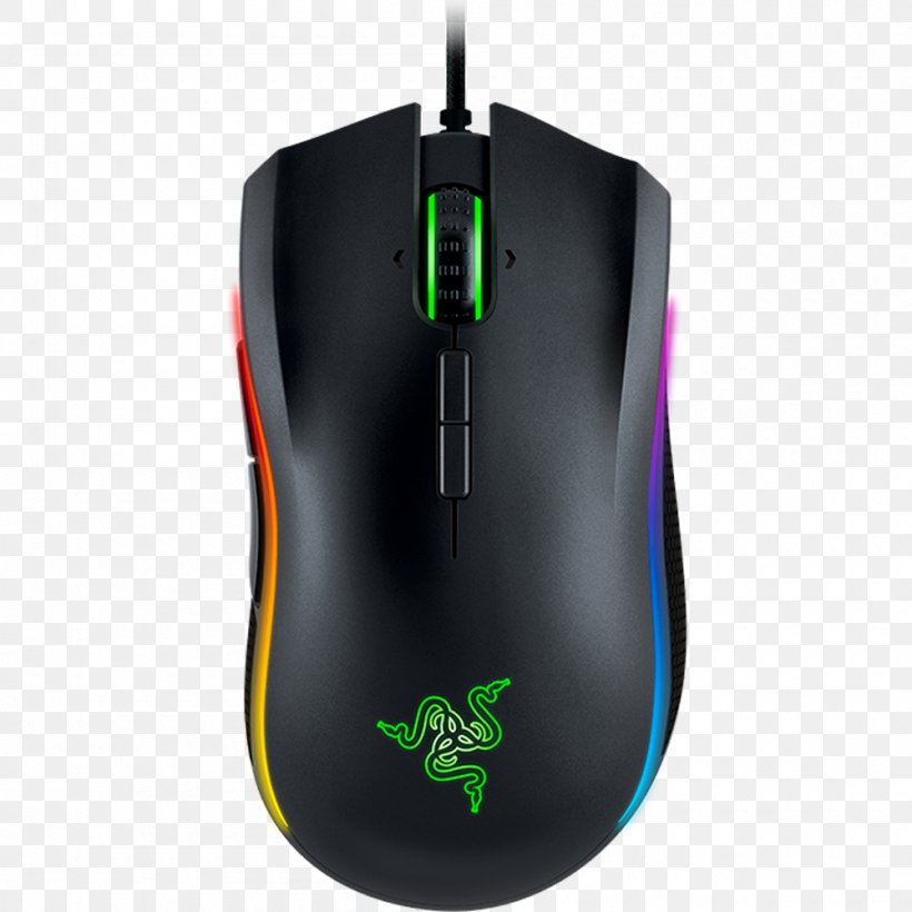 Computer Mouse Razer Mamba Tournament Edition Razer Inc. Razer Mamba Wireless, PNG, 1000x1000px, Computer Mouse, Colorfulness, Computer, Computer Component, Dots Per Inch Download Free