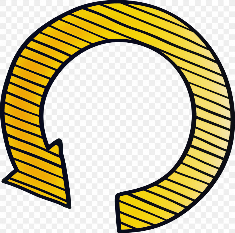 Circle Arrow Arrow, PNG, 3000x2977px, Circle Arrow, Arrow, Circle, Symbol, Yellow Download Free