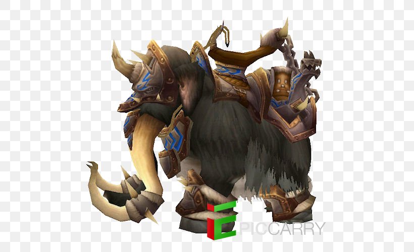 Indian Elephant Mammoth Lakes World Of Warcraft Black War, PNG, 500x500px, Indian Elephant, Animal, Asian Elephant, Battle, Black War Download Free