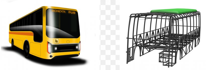 School Bus Advanced Structures India Vehicle Engineering, PNG, 1755x600px, Bus, Advanced Structures India, Automobile Engineering, Automotive Design, Automotive Exterior Download Free