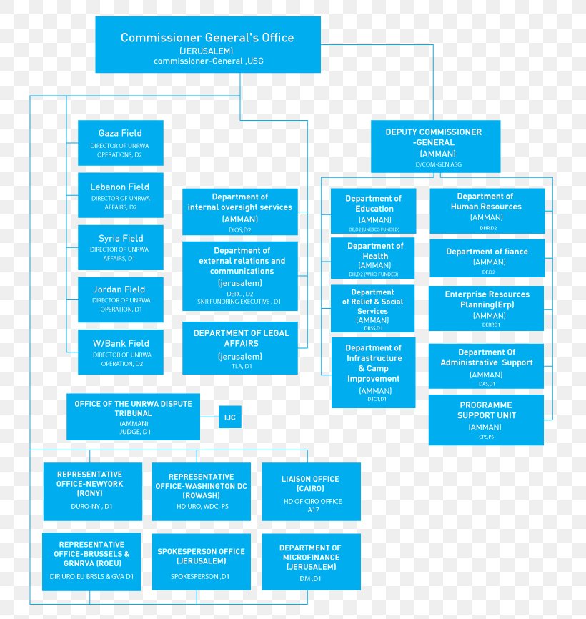 UNRWA Organizational Structure United Nations Organizational Structure, PNG, 795x866px, Unrwa, Area, Brand, Diagram, Education Download Free