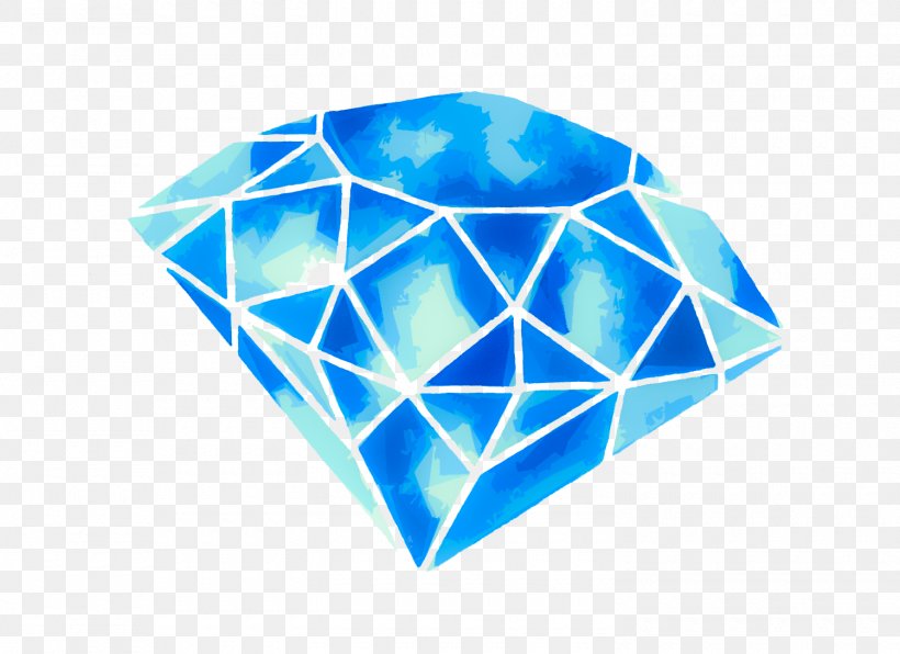 Watercolor Painting Diamond Gemstone Artist, PNG, 1500x1091px, Painting, Abstract Art, Art, Artist, Blue Download Free