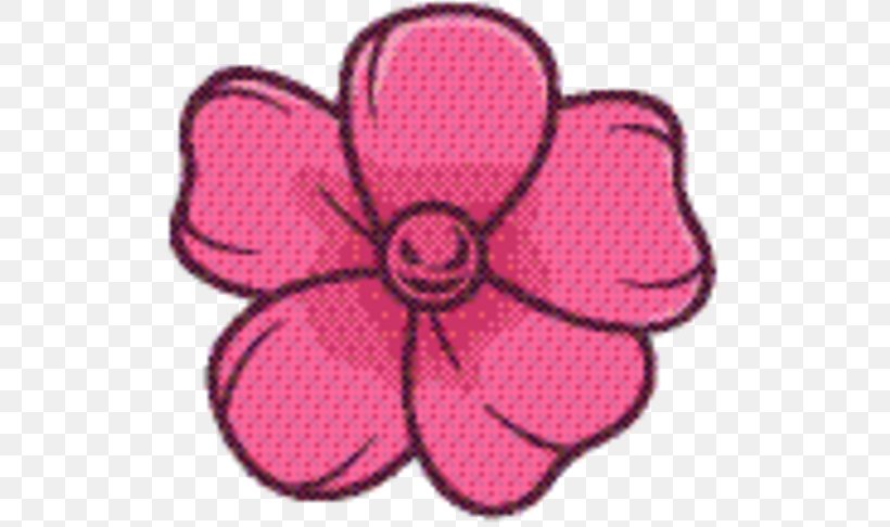 Pink Flower Cartoon, PNG, 523x486px, Textile, Creativity, Flower, Magenta, Petal Download Free