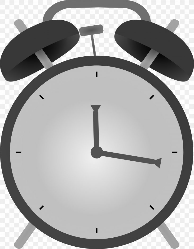 Alarm Clock Clip Art, PNG, 2996x3840px, Alarm Clock, Animation, Black And White, Clock, Free Content Download Free