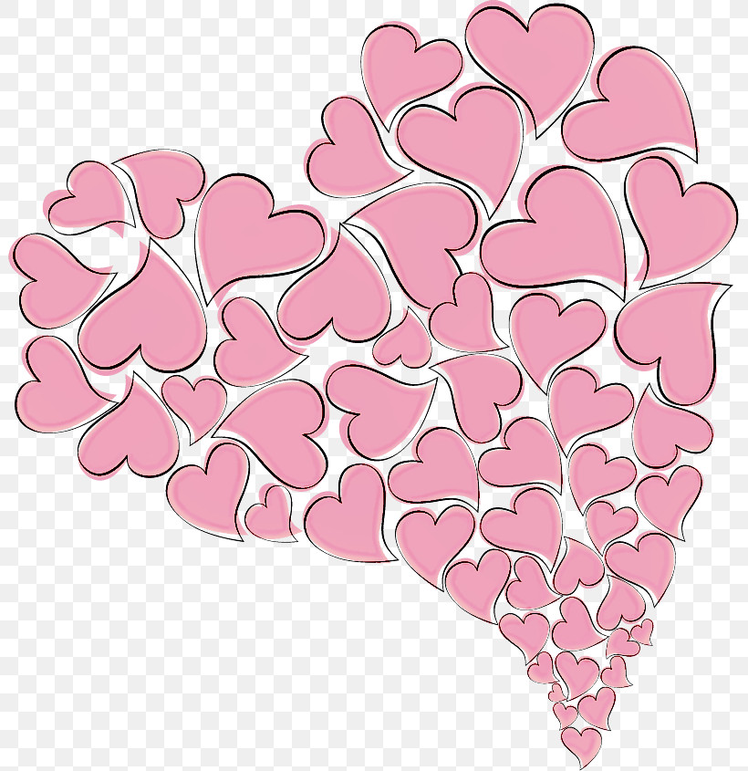 Pink Heart Petal Plant Flower, PNG, 801x845px, Pink, Cut Flowers, Flower, Heart, Petal Download Free