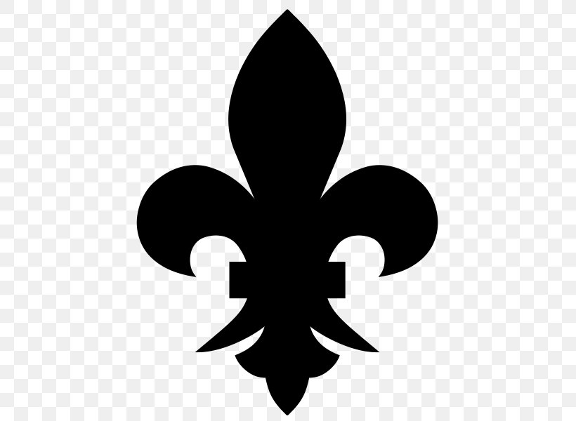 Fleur-de-lis Symbol New Orleans Copyright Clip Art, PNG, 453x600px, Fleurdelis, Black And White, Copyright, Decal, Flower Download Free