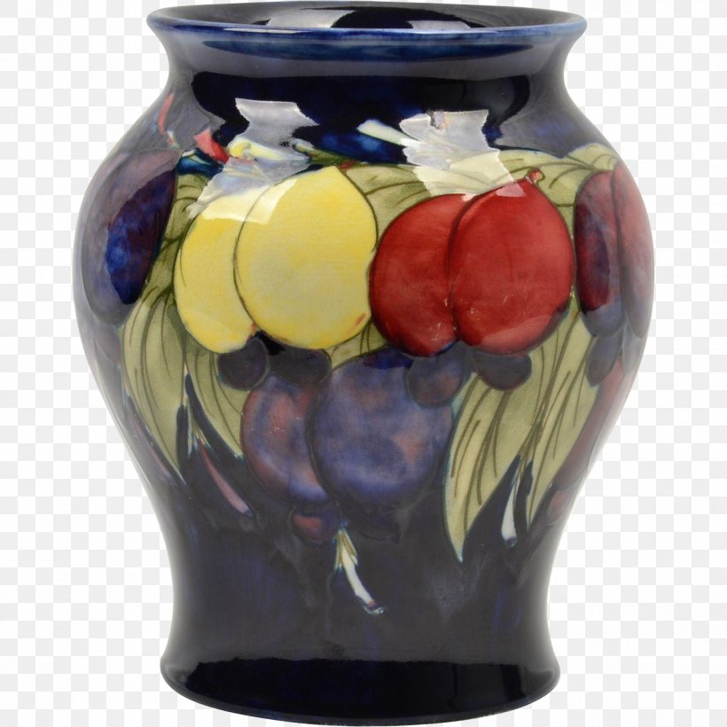Vase Moorcroft Pottery Ceramic Porcelain, PNG, 1300x1300px, Vase, Artifact, Artist, Ceramic, Floral Design Download Free