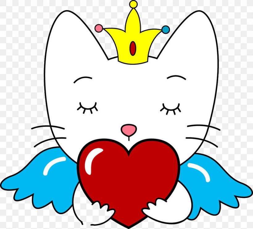 Cat Kitten Cartoon Clip Art, PNG, 1024x928px, Watercolor, Cartoon, Flower, Frame, Heart Download Free