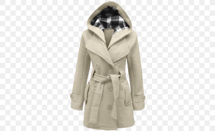 Hoodie Coat Jacket Clothing, PNG, 500x500px, Hoodie, Beige, Clothing, Coat, Fake Fur Download Free