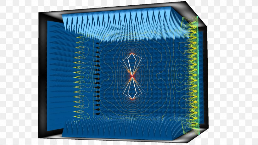 COMSOL Multiphysics Anechoic Chamber Room Radio Frequency Wave, PNG, 1400x788px, Comsol Multiphysics, Absorption, Aerials, Anechoic Chamber, Blue Download Free