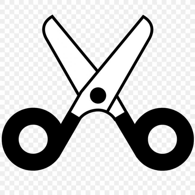 Scissors Hair-cutting Shears Clip Art, PNG, 999x999px, Scissors, Black, Black And White, Drawing, Free Content Download Free