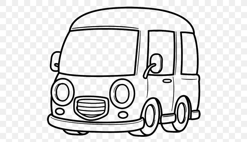 Van Coloring Book Car Child, PNG, 600x470px, Van, Area, Auto Part, Automotive Design, Black And White Download Free