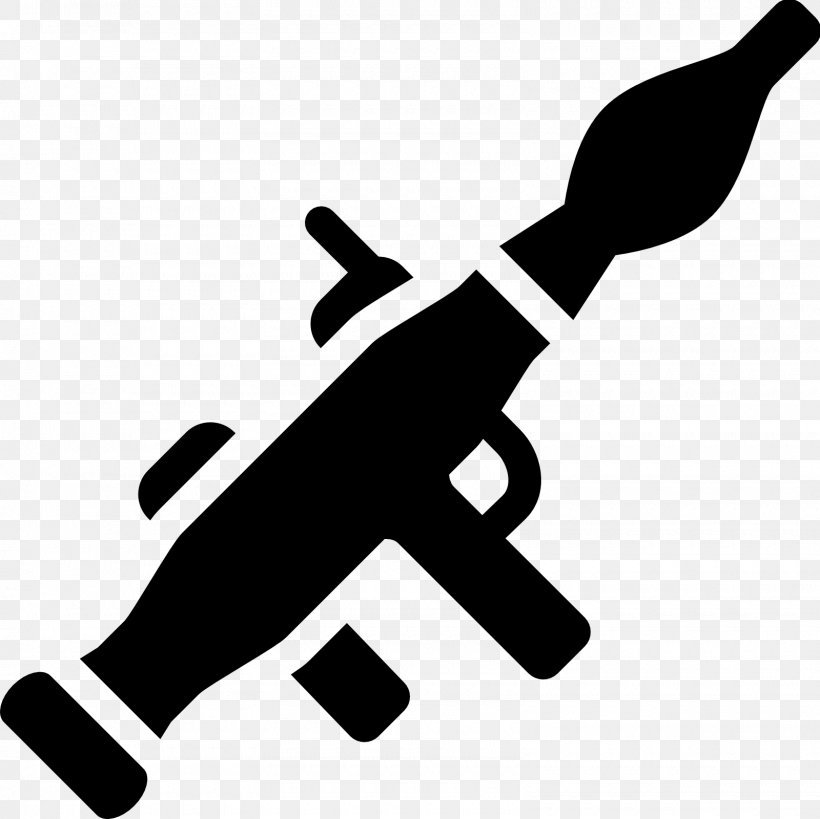 Rocket-propelled Grenade Black & White Symbol, PNG, 1600x1600px, Rocketpropelled Grenade, Black, Black And White, Black White, Finger Download Free