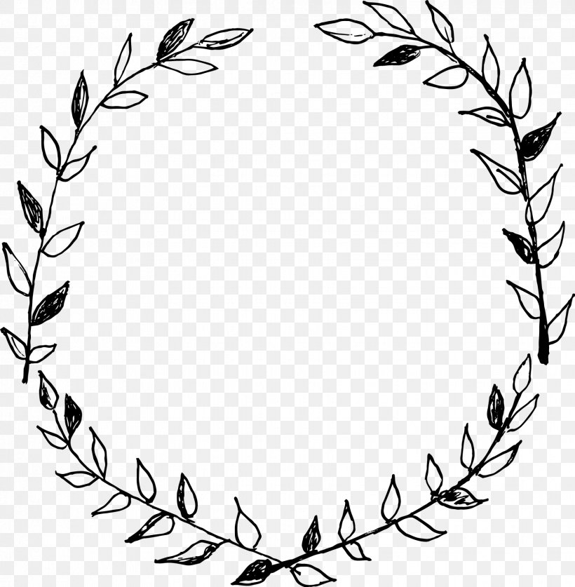 Laurel Wreath Drawing Clip Art, PNG, 1750x1787px, Wreath, Area, Artwork, Black, Black And White Download Free