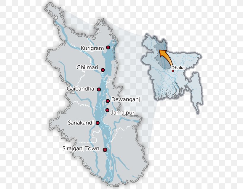 Sirajganj District Gaibandha District Jamalpur District Dhaka Division, PNG, 600x639px, Map, Bangladesh, Bogra, Jabalpur, Town Download Free