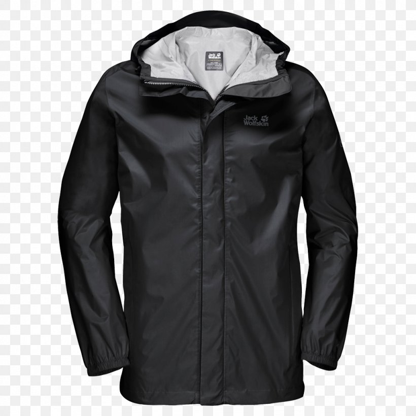 Jacket Jack Wolfskin Raincoat Cloudburst, PNG, 1024x1024px, Jacket, Black, Clothing, Clothing Sizes, Cloudburst Download Free