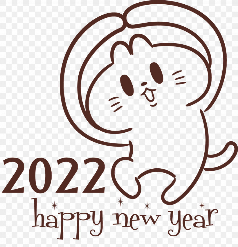 Logo Cartoon Happiness Line Behavior, PNG, 2890x3000px, Happy New Year, Behavior, Biology, Cartoon, Happiness Download Free