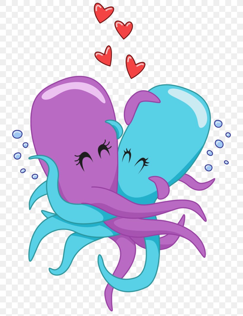 Octopus Graphic Design Cartoon Clip Art, PNG, 750x1066px, Watercolor, Cartoon, Flower, Frame, Heart Download Free