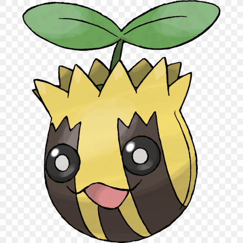 Pokémon Gold And Silver Pokémon Adventures Sunkern Sunflora, PNG, 1200x1200px, Pokemon Go, Bulbasaur, Food, Fruit, Leaf Download Free