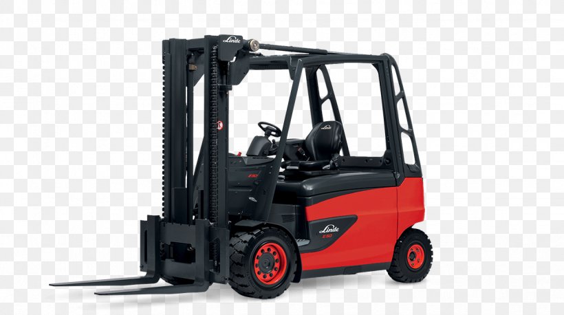 Forklift Linde Material Handling Electric Motor The Linde Group Electric Vehicle, PNG, 1233x689px, Forklift, Automotive Exterior, Automotive Tire, Business, Electric Motor Download Free