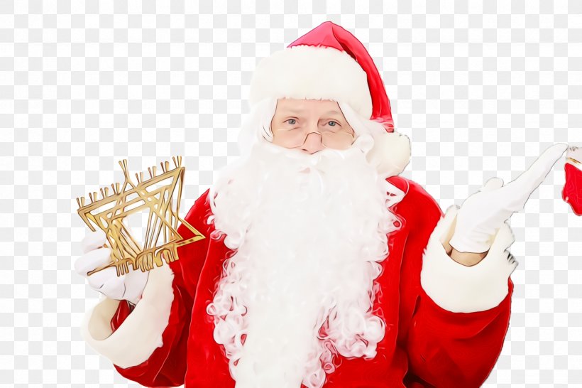 Santa Claus, PNG, 2448x1632px, Watercolor, Beard, Christmas, Christmas Eve, Facial Hair Download Free