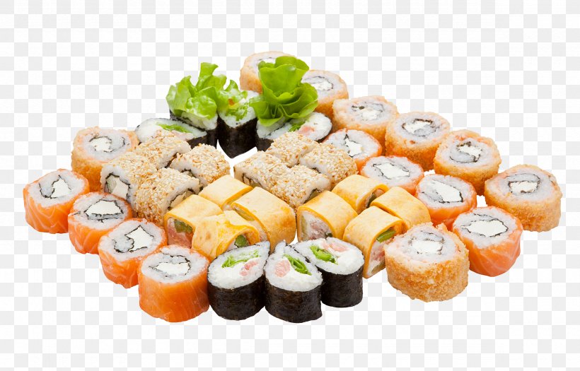 California Roll Sashimi Sushi Makizushi Gimbap, PNG, 2360x1513px, California Roll, Appetizer, Asian Food, Comfort Food, Cuisine Download Free