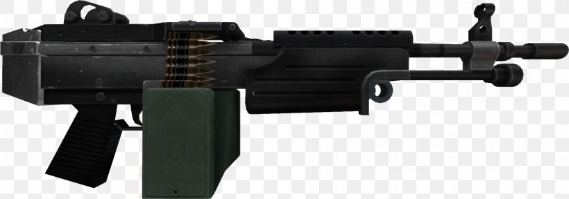 Counter-Strike: Source Weapon Firearm M249 Light Machine Gun, PNG, 1866x657px, Watercolor, Cartoon, Flower, Frame, Heart Download Free