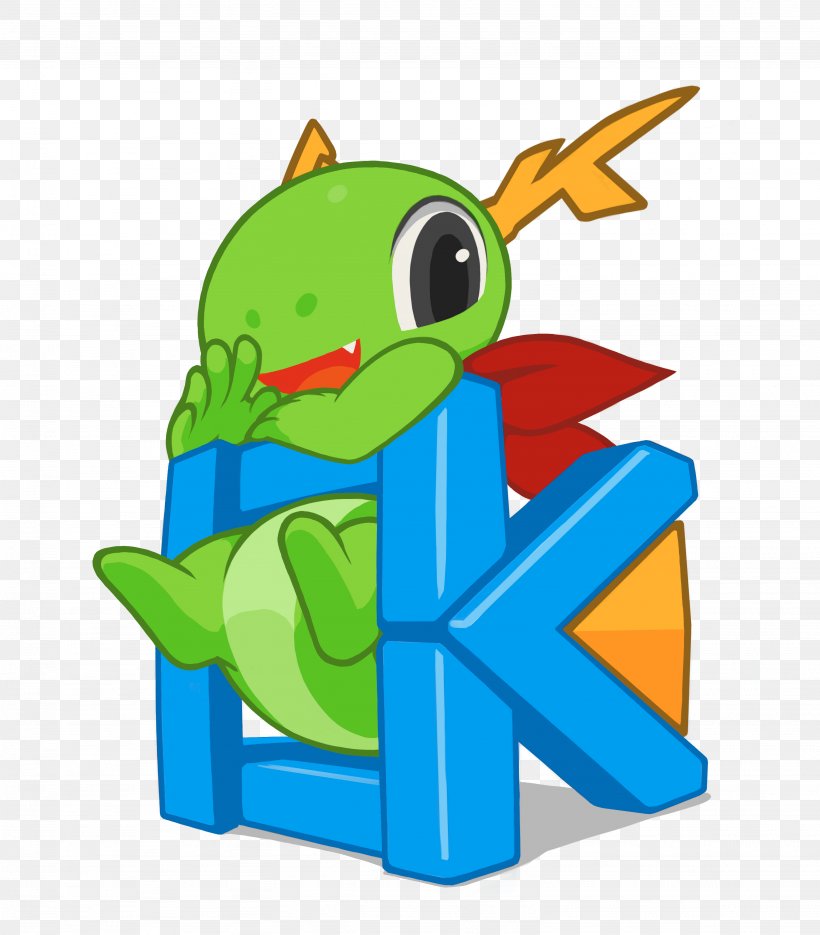 Konqi KDE Frameworks KDE Plasma 4 Computer Software, PNG, 3076x3508px, Konqi, Amphibian, Art, Computer Software, Fictional Character Download Free