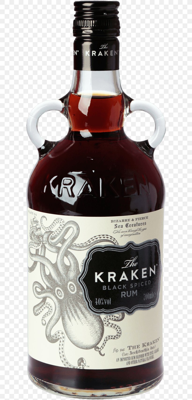Liqueur Kraken Rum Wine Distilled Beverage, PNG, 600x1706px, Liqueur, Alcoholic Beverage, Angostura Bitters, Bottle, Captain Morgan Download Free