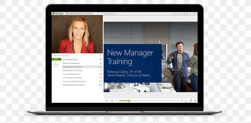 Panopto Computer Monitors S-broker Video Blended Learning, PNG, 2600x1280px, Panopto, Blended Learning, Brand, Business, Communication Download Free