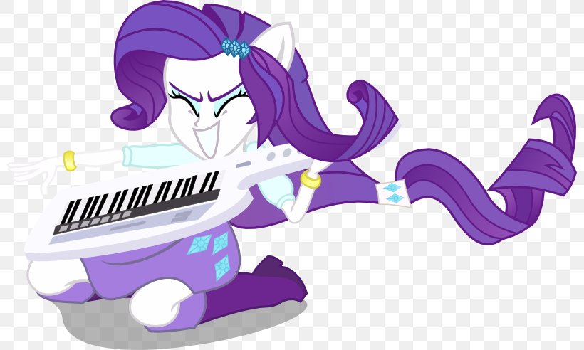 Rarity Keytar My Little Pony: Equestria Girls Piano, PNG, 800x492px, Watercolor, Cartoon, Flower, Frame, Heart Download Free