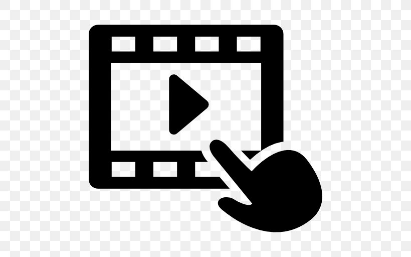 Video Player Logo, PNG, 512x512px, Video Player, Adobe Flash Player, Area, Black, Black And White Download Free