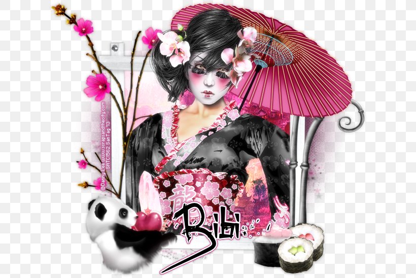 Geisha Pink M Flower, PNG, 629x548px, Geisha, Black Hair, Flower, Pink, Pink M Download Free
