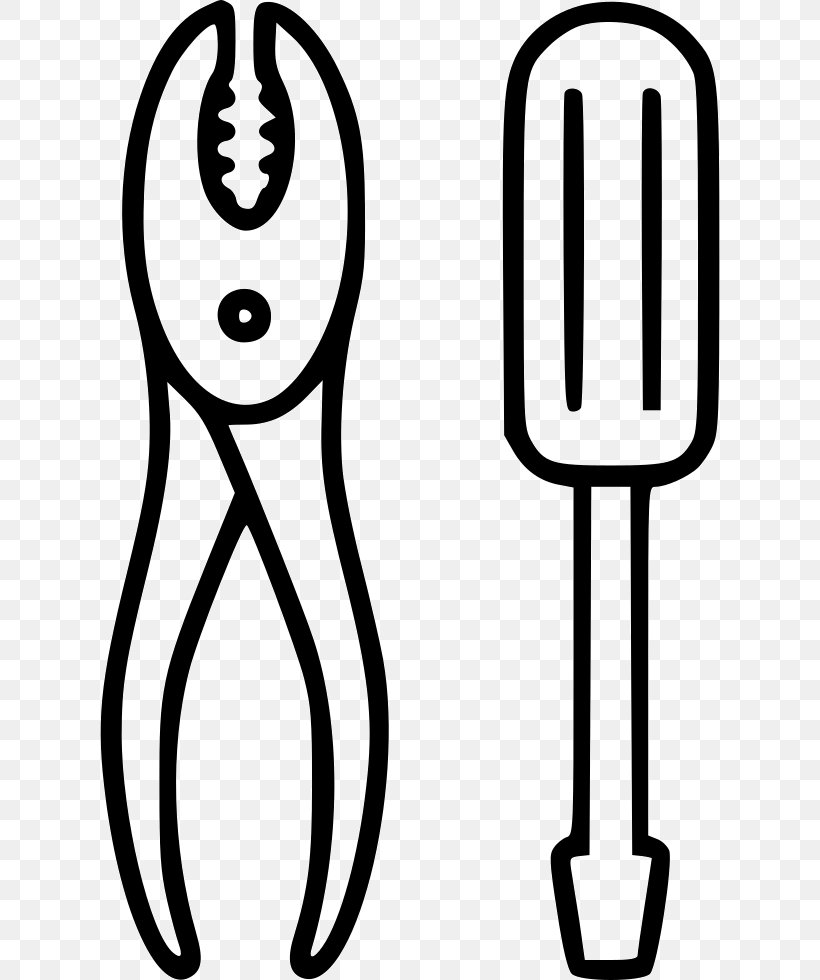 Screwdriver Clip Art, PNG, 620x980px, Screwdriver, Artwork, Black And White, Drawing, Face Download Free