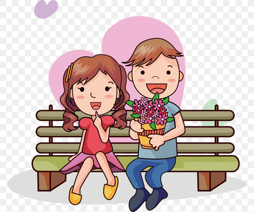 Cartoon Drawing Romance, PNG, 770x682px, Watercolor, Cartoon, Flower, Frame, Heart Download Free