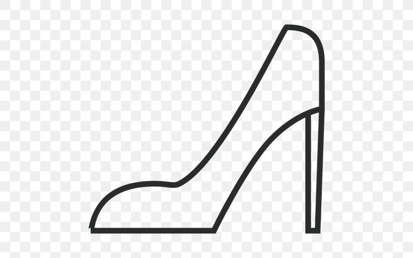 High-heeled Shoe Boot Clothing, PNG, 512x512px, Shoe, Absatz, Area, Black, Black And White Download Free