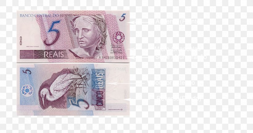 Brazilian Real Cédula De Cinco Reais Banknote Money, PNG, 1200x630px, Brazil, Bank, Banknote, Brazilian Real, Cash Download Free
