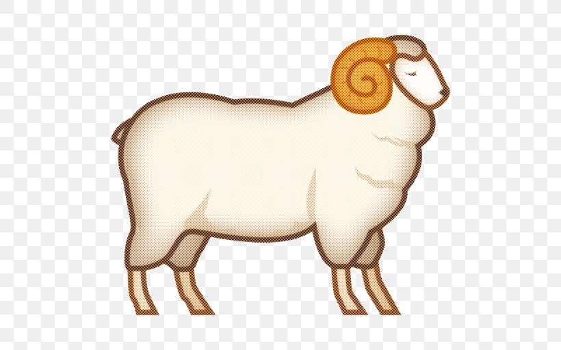 Cartoon Sheep, PNG, 512x512px, Sheep, Animal Figure, Bovine, Cattle, Fawn Download Free