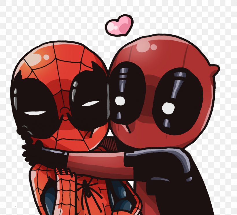 Deadpool Spider-Man Marvel Comics Iron Man, PNG, 1053x956px, Watercolor, Cartoon, Flower, Frame, Heart Download Free