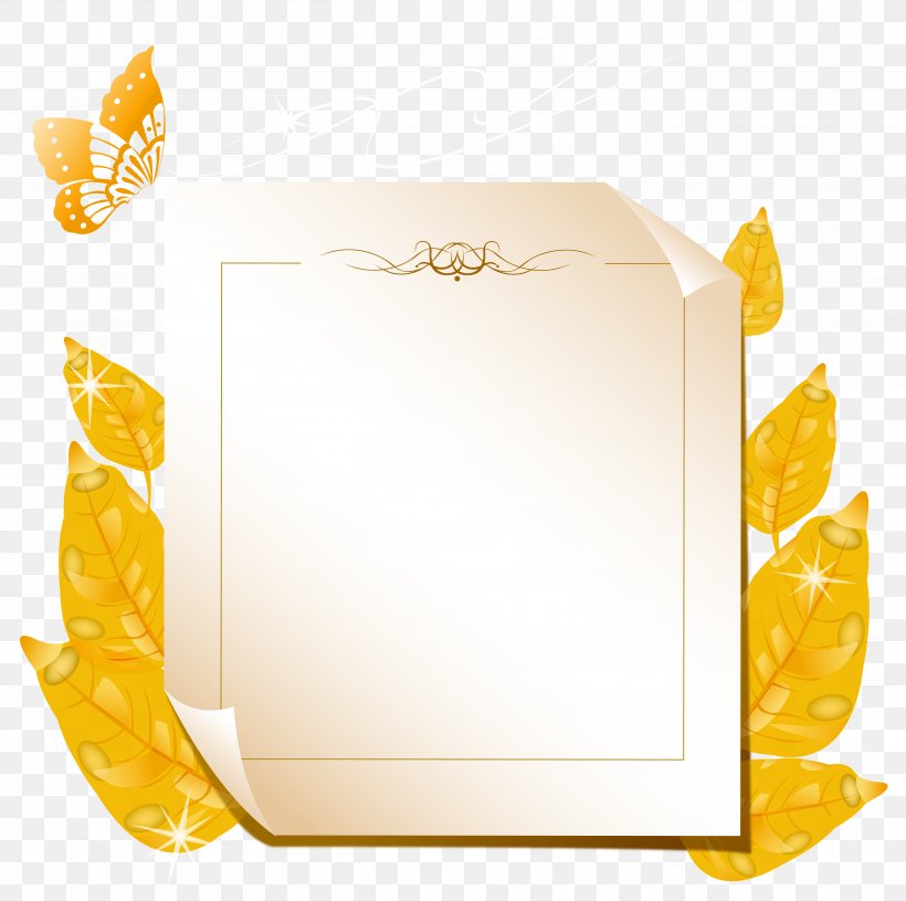 Paper Picture Frame Text Yellow Rectangle, PNG, 5177x5150px, Lady Popular, Appetite, Blog, December, Friendship Download Free