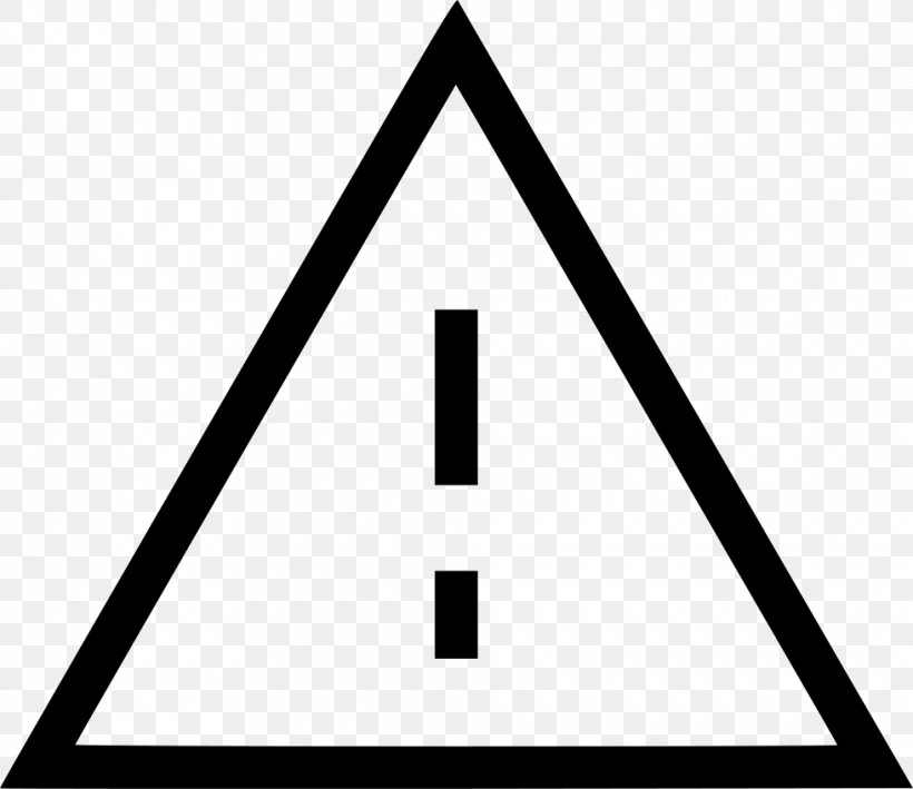 Triangle Exclamation Mark Sign Symbol, PNG, 980x848px, Triangle, Area, Blackandwhite, Exclamation, Exclamation Mark Download Free