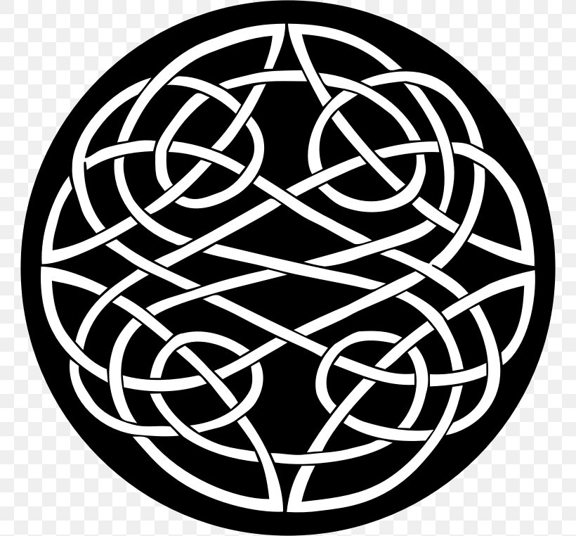 Celtic Knot Celts Triquetra Lindisfarne Gospels, PNG, 762x762px, Celtic Knot, Art, Black And White, Braid, Celtic Art Download Free
