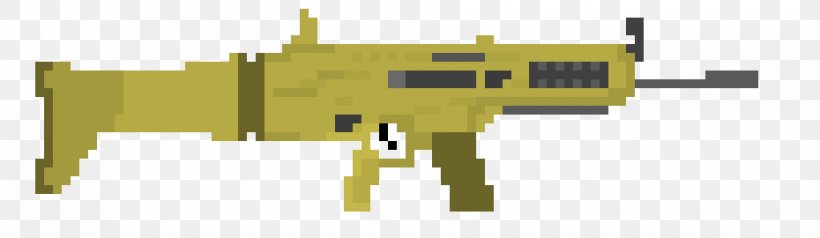 Fortnite Battle Royale Firearm FN SCAR Pixel Art, PNG, 930x270px, Watercolor, Cartoon, Flower, Frame, Heart Download Free