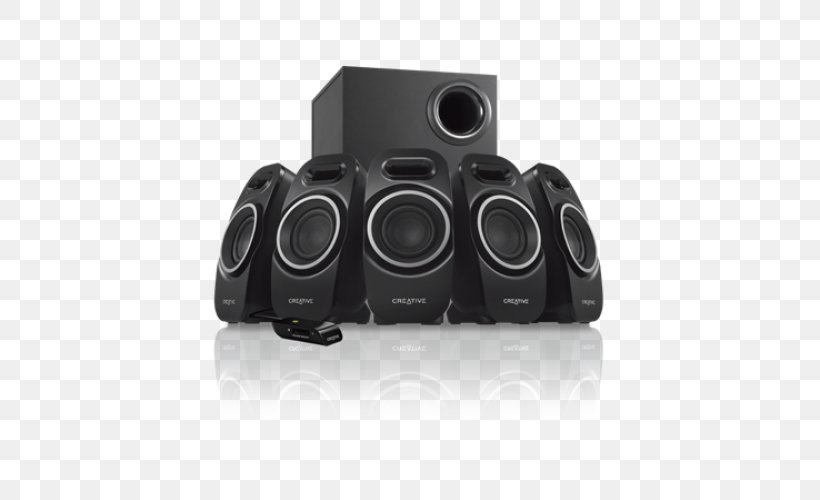 5.1 Surround Sound Creative A550 Creative Technology Loudspeaker, PNG, 500x500px, 51 Surround Sound, Audio, Audio Equipment, Car Subwoofer, Computer Download Free