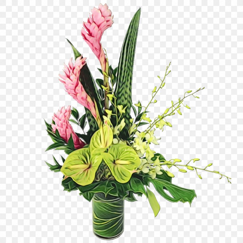 Floral Design, PNG, 1024x1024px, Watercolor, Anthurium, Bouquet, Cut Flowers, Floral Design Download Free