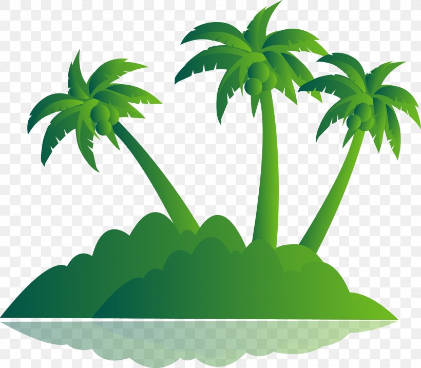 Green Palm Tree Island Vector, PNG, 1948x1705px, Arecaceae, Computer Graphics, Drawing, Grass, Green Download Free