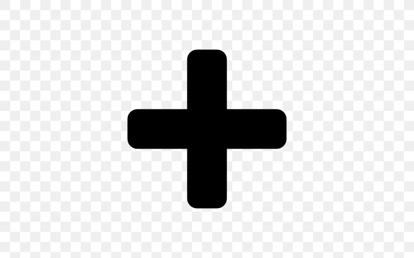 +, PNG, 512x512px, Symbol, Black White, Cross, Number Download Free