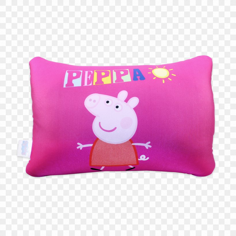 Cushion Throw Pillows Textile Pink M, PNG, 3329x3329px, Cushion, Magenta, Material, Peppa Pig, Pillow Download Free
